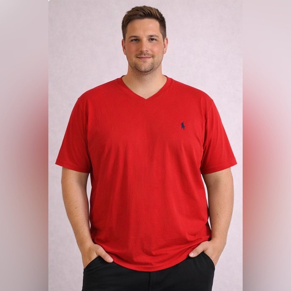 Polo Ralph Lauren Red V-Neck Tee